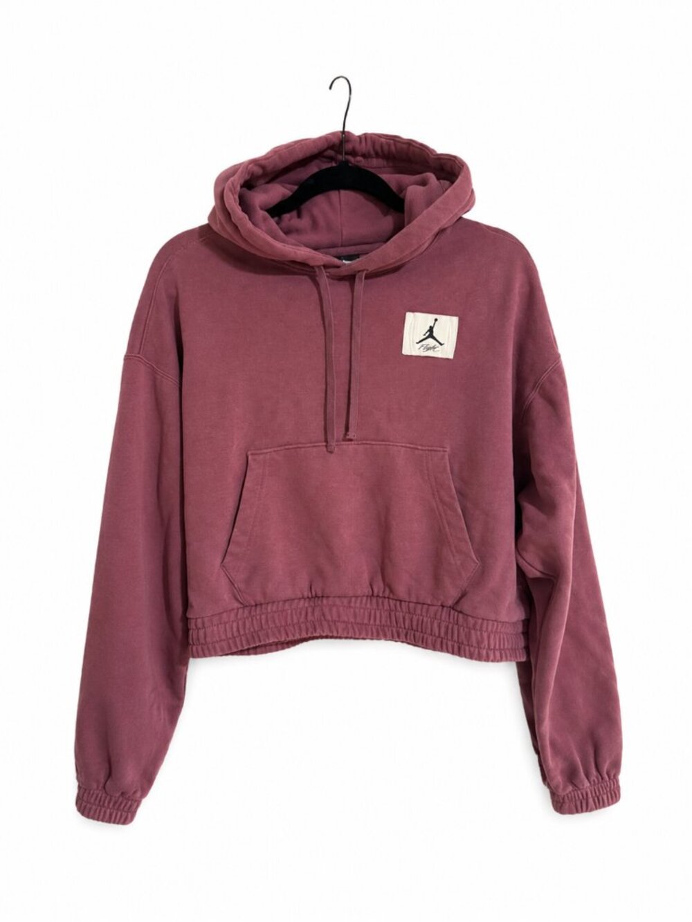 Jordan Cropped Hoodie Sweatshirt – Mauve Dusty Rose – Women’s Size M